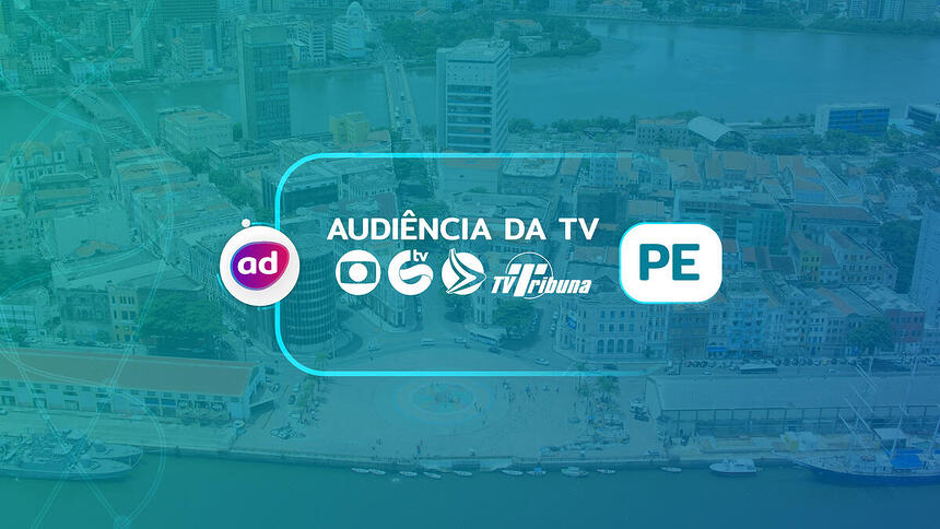 Arte de divulgação dos dados consolidados de audiência da TV Recife, Pernambuco