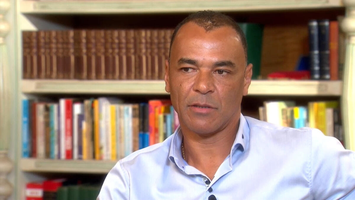 Cafu em trecho da entrevista para o Domingo Espetacular
