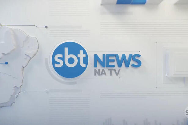 Logo do SBT News na TV