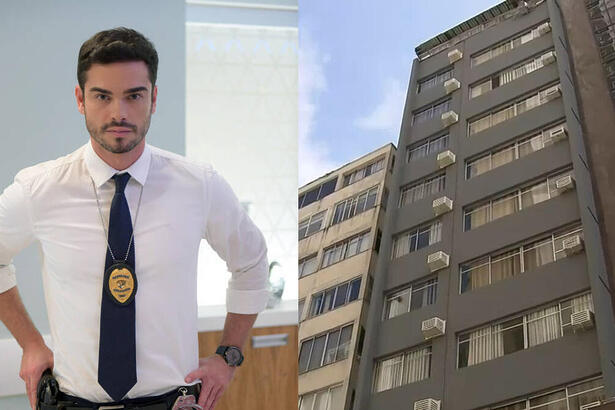 Montagem de Sidney Sampaio em Topíssima e o hotel onde ele se jogou