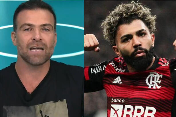 Pilhado (Thiago Asmar) e Gabigol em um montagem