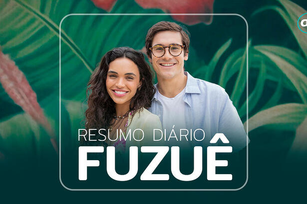 Protagonistas da novela Fuzuê Giovana Cordeiro e Nicolas Prattes