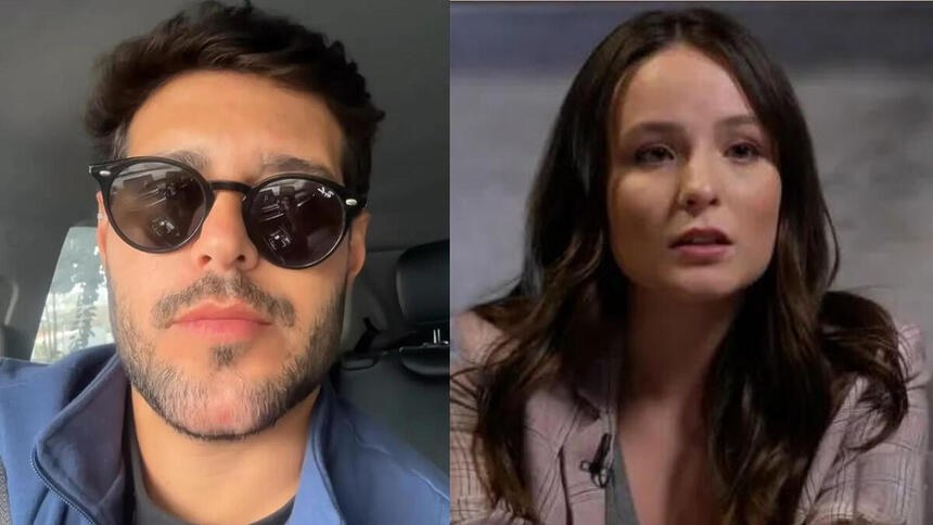 Rodrigo Mussi e Larissa Manoela em uma montagem