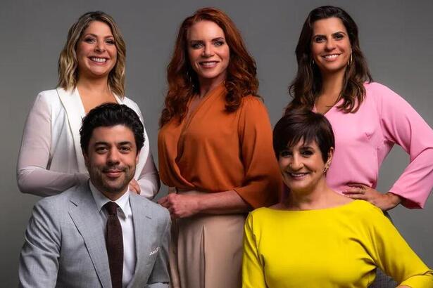 Tiago Eltz, Mônica Waldvogel, Daniela Lima, Leilane Neubarth e Camila Bomfim comandam programação matinal da GloboNews