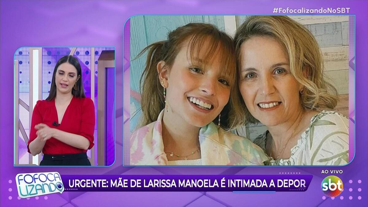 Primeiro GC informando a intimação da Polícia par depoimento de Silvana Taques, mãe de Larissa Manoela