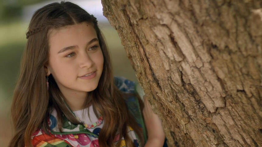Vittoria Seixas como Julieta em trecho da novela A Infância de Romeu e Julieta