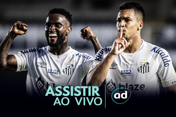 Arte onde assistir ao jogo Santos x Athletico/PR, pelo Brasileirão