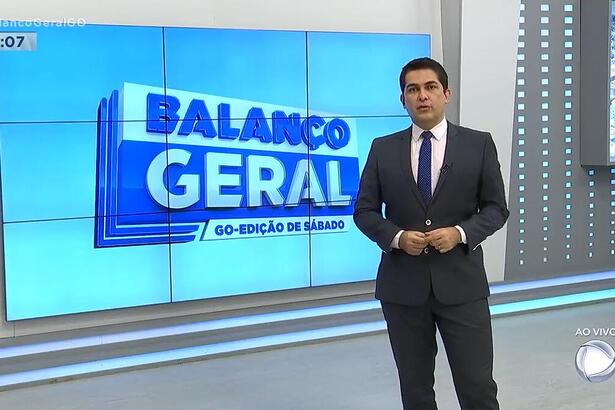 Marcelo Vida apresentando o último Balanço Geral Manhã GO antes de ser demitido da Record TV Goiás