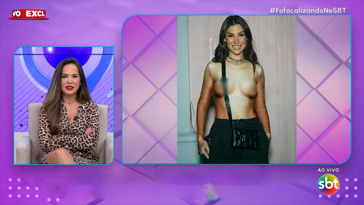 Isabele Benito faz cara de nojo e analisa look de Bianca Andrade no Fofocalizando