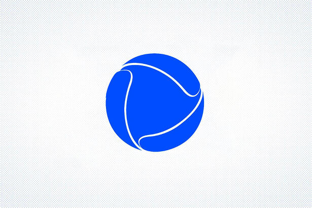 Logo da Record em azul comemorativo aos 70 Anos