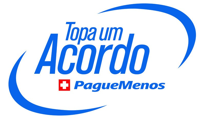 Logo do novo game show do sbt 'Topa Um Acordo Pague Menos' 