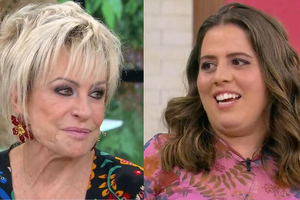 Ana Maria Braga e Tati Machado em uma montagem no Mais Você