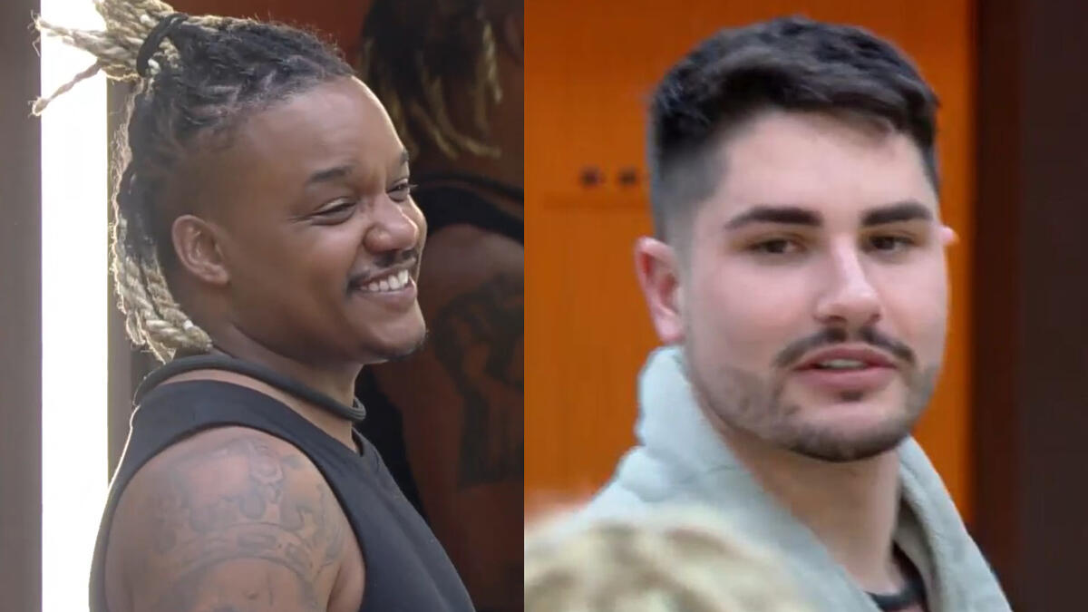 Darlan Cunha e Lucas Souza em uma montagem na A Fazenda