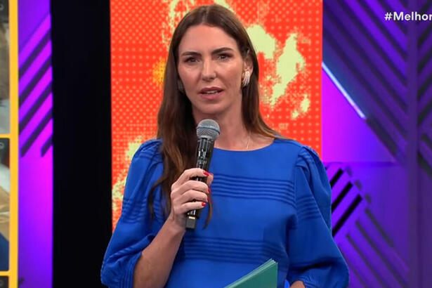 Glenda Kozlowski apresentando o Melhor da Noite