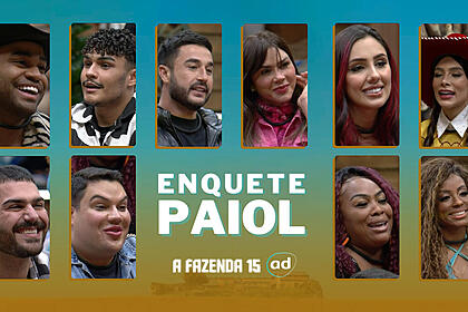 Montagem com os 10 participantes do Paiol na enquete de A Fazenda 15