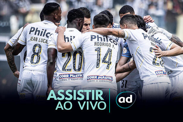 jogadores na arte onde assistir ao jogo do Santos