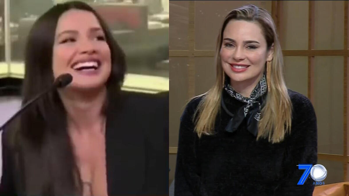 Juliete sorrir ao falar de Rachel Sheherazade em A Fazenda