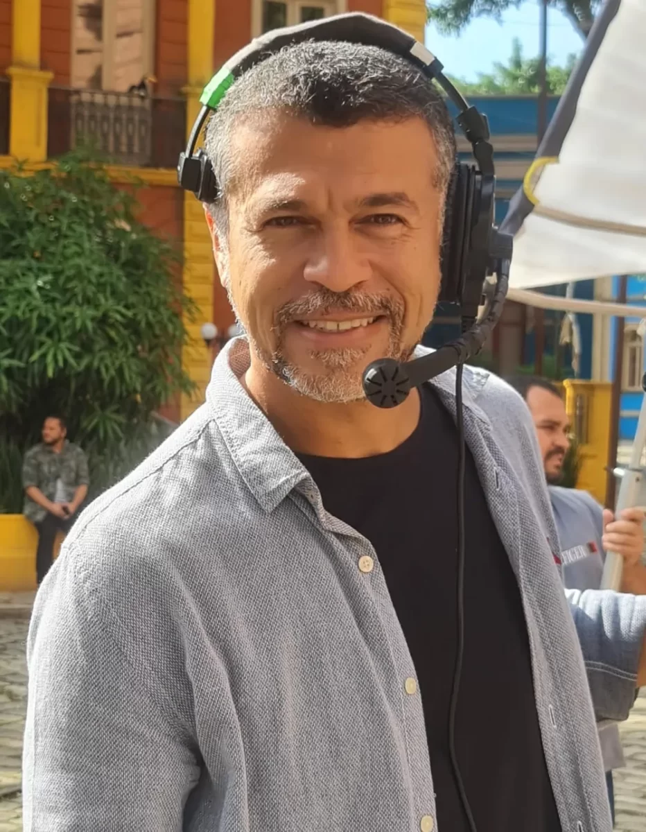 Marcelo Pereira nos bastidores de Amor Perfeito