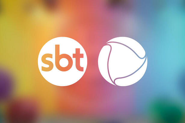 Logo do SBT e da Record TV