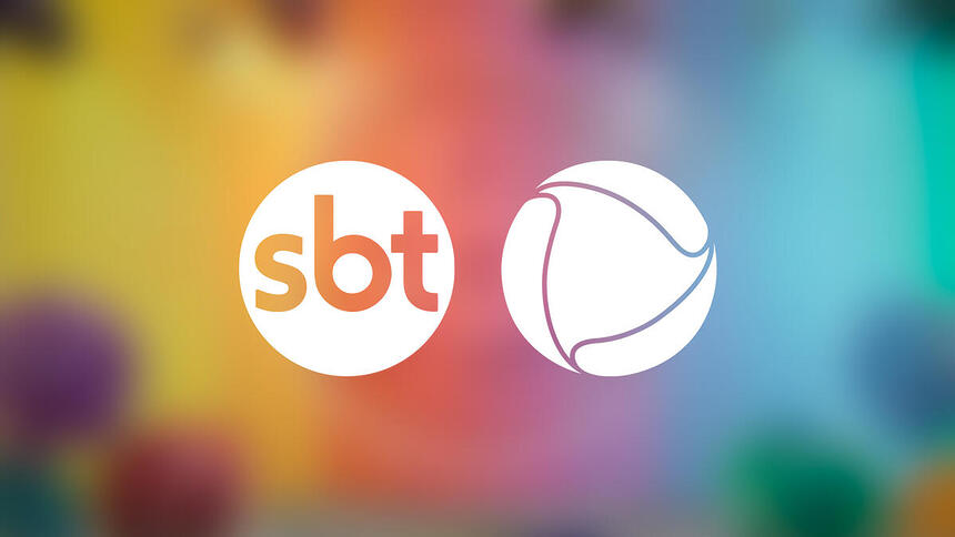 Logo do SBT e da Record TV