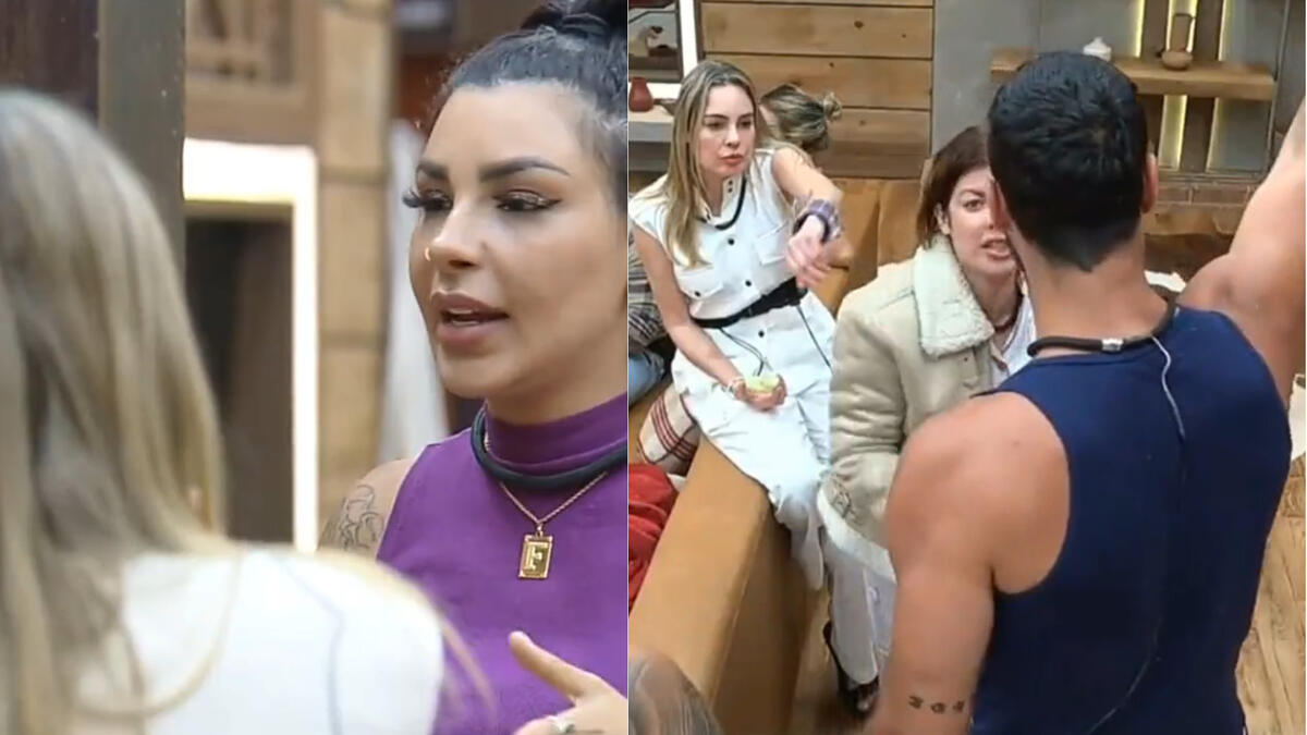 Peões em meio a várias discussões em uma manhã de caos em A Fazenda
