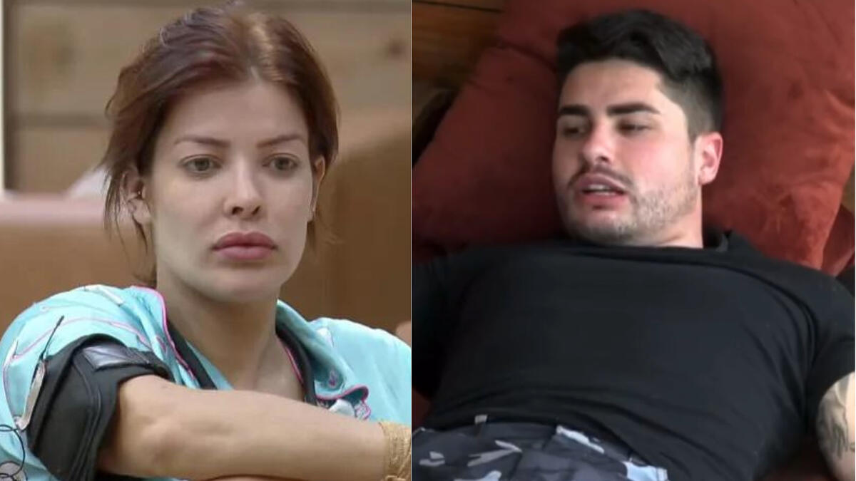 Jaquelline e Lucas em uma montagem na A Fazenda