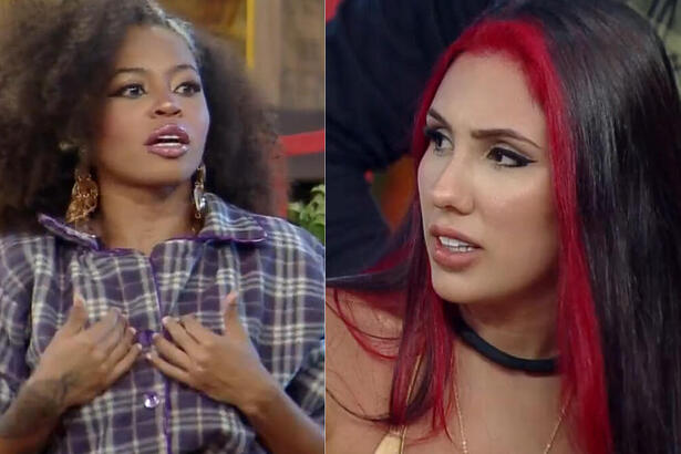 Lily Nobre e Alicia X em montagem na A Fazenda