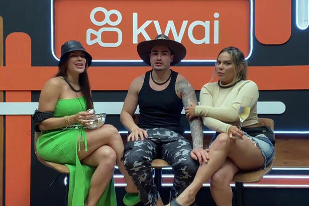 Lucas, Jaquelline e Kally -na Live do Fazendeiro