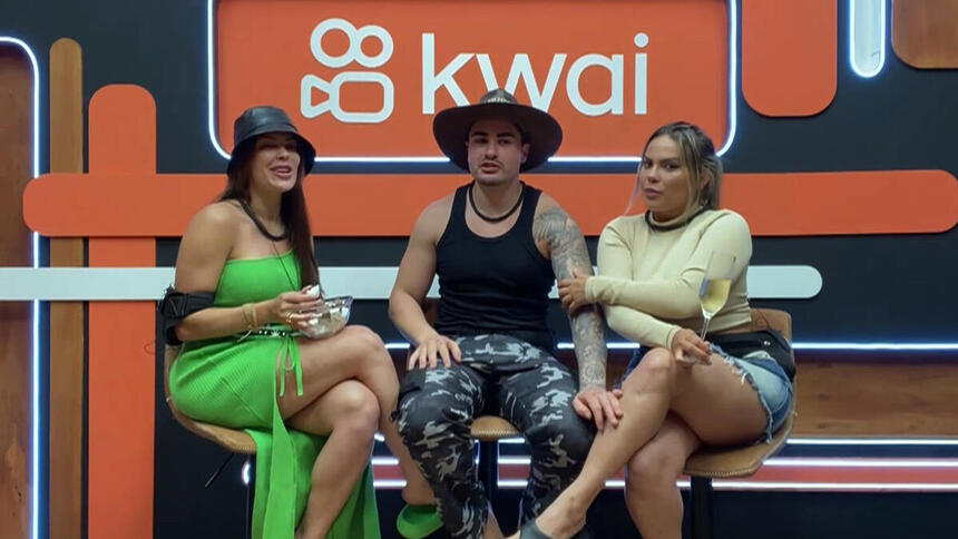 Lucas, Jaquelline e Kally -na Live do Fazendeiro