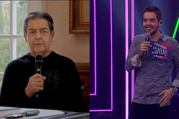 Faustão divide tela com João Guilherme Silva no Programa do João