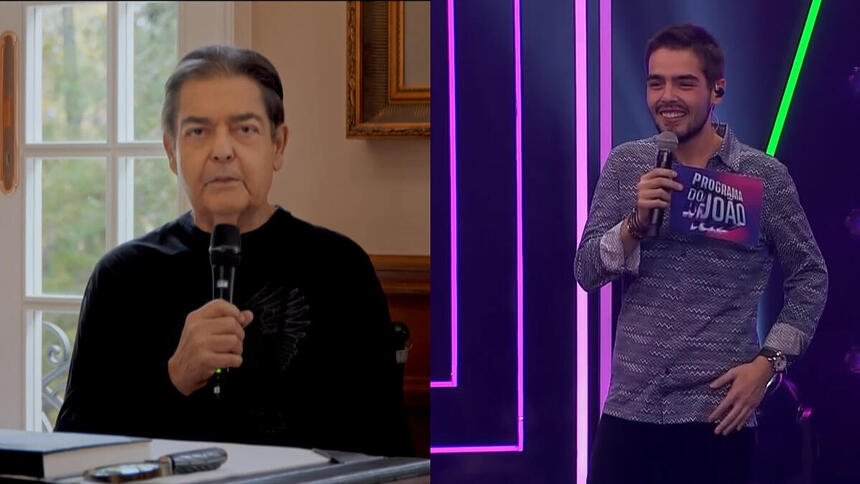 Faustão divide tela com João Guilherme Silva no Programa do João