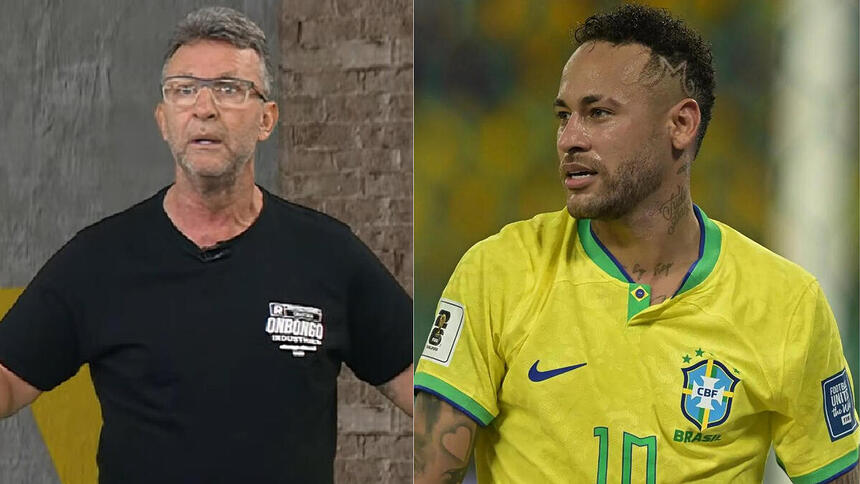 Craque Neto e Neymar em uma montagem