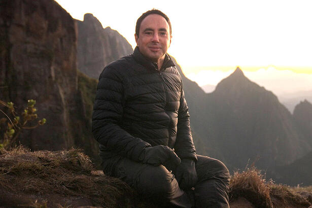 Pedro Bassan em trecho do Globo Repórter sobre a Serra dos Órgãos