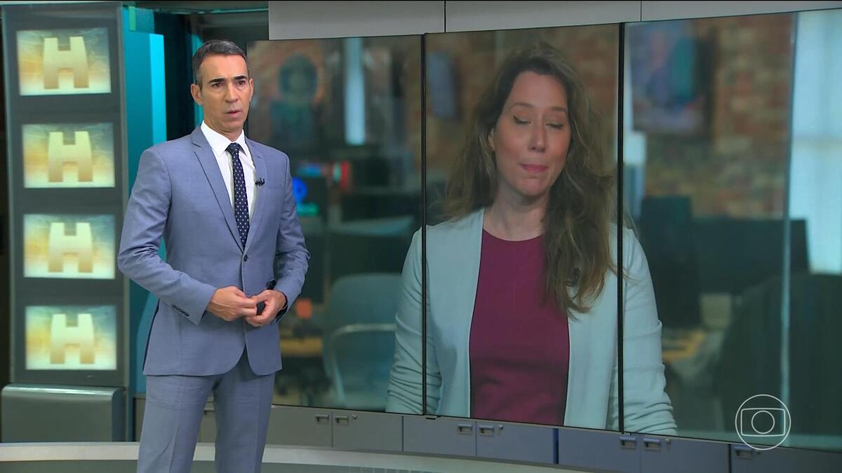 Cesar Tralli conversa com Carolina Cimenti ao vivo no Encontro com Patrícia Poeta