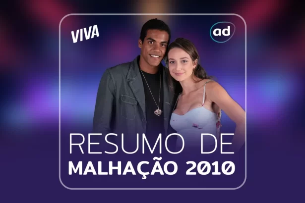 Arte de divulgação do resumo semanal da novela Malhação 2010 exibida no Viva