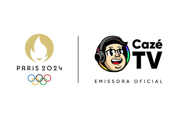 Folder de lançamento dos Jogos Olímpicos 2024 na CazéTV