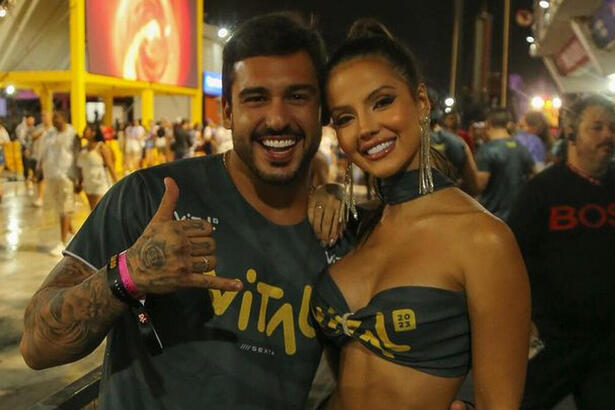 João Haddad e Luana Andrade em foto posada