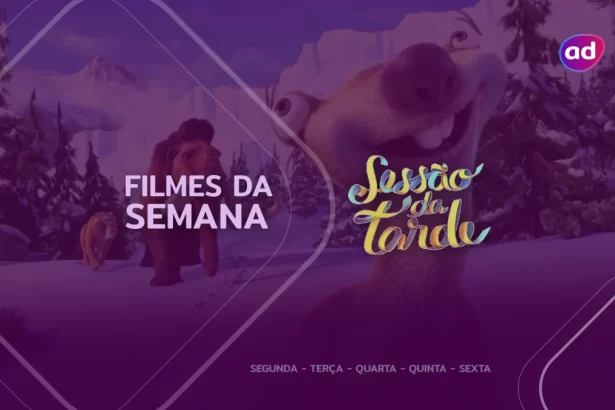 A Era do Gelo na arte de divulgação dos filmes da semana na Sessão da Tarde