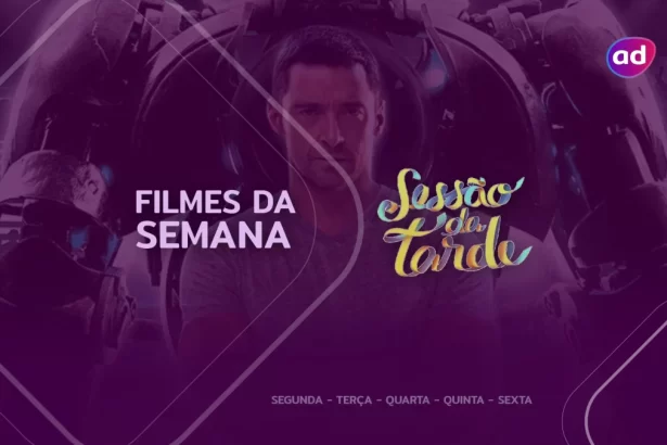 Filme Gigantes de Aço na arte da semana dos filmes da Sessão da Tarde