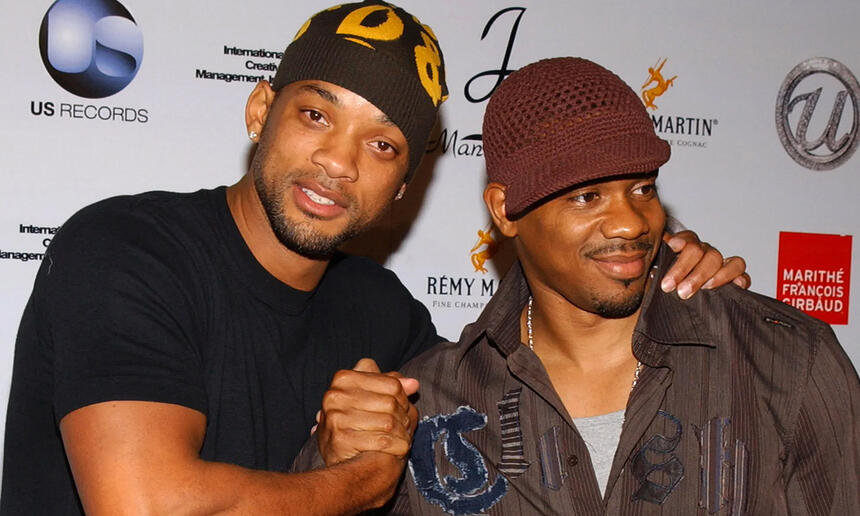 Will Smith e Duane Martin durante coletiva de lançamento de série nos Estados Unidos