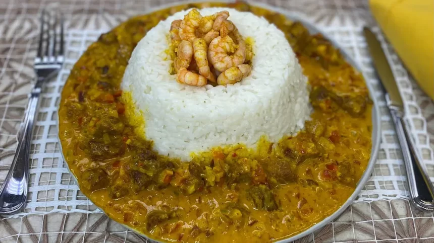 Arroz de hauçá com camarão