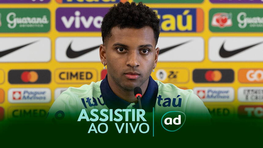 Rodrygo na arte onde assistir ao jogo Brasil x Argentina, pelas Eliminatórias