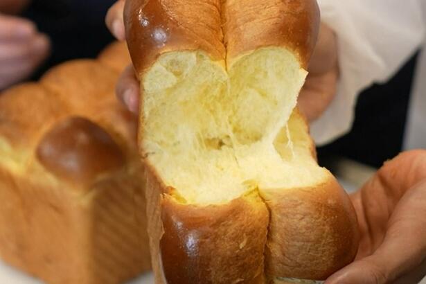 Brioche aberto no cenário do Mais Você