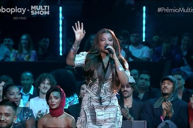 Ludmilla canta no Prêmio Multishow 2023