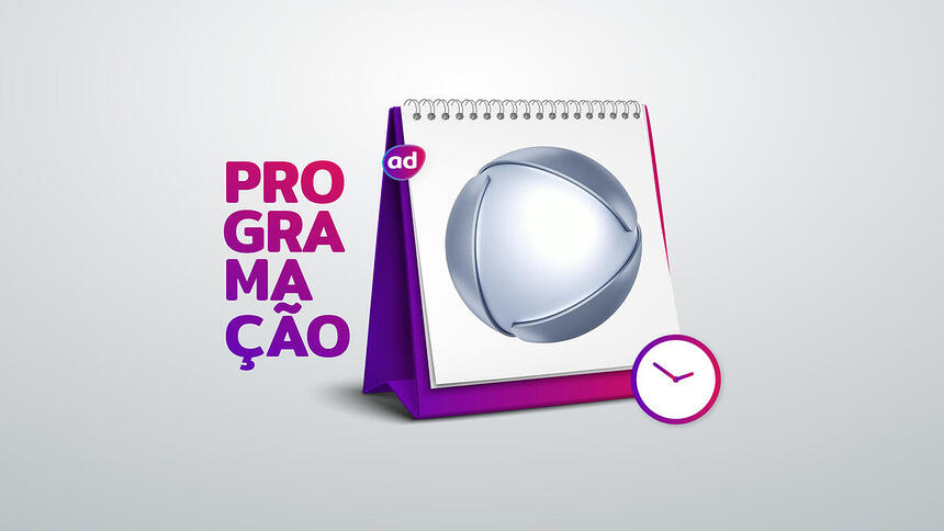 Arte de divulgação da programação da Record TV