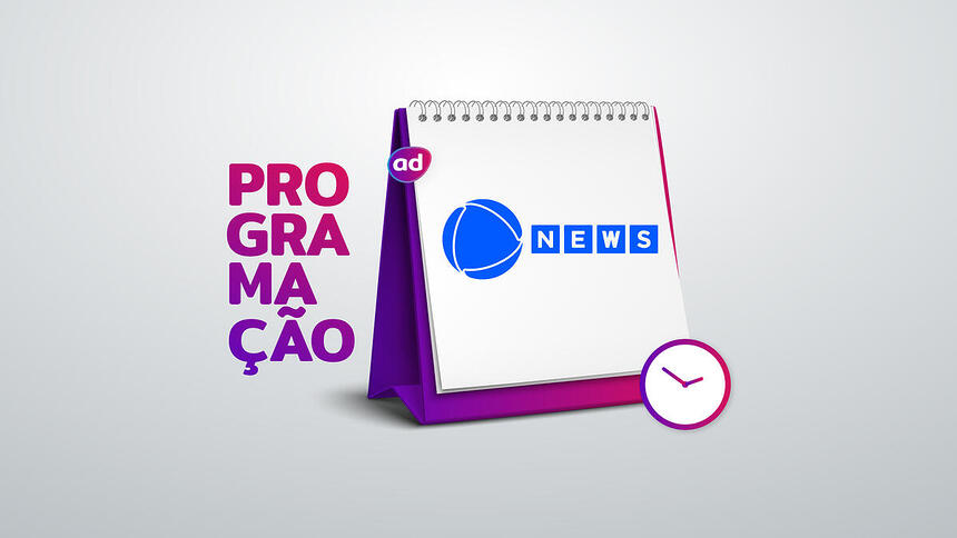 Arte da programação da Record News