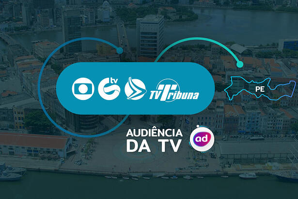 Arte de divulgação dos dados consolidados de audiência da TV Recife, Pernambuco