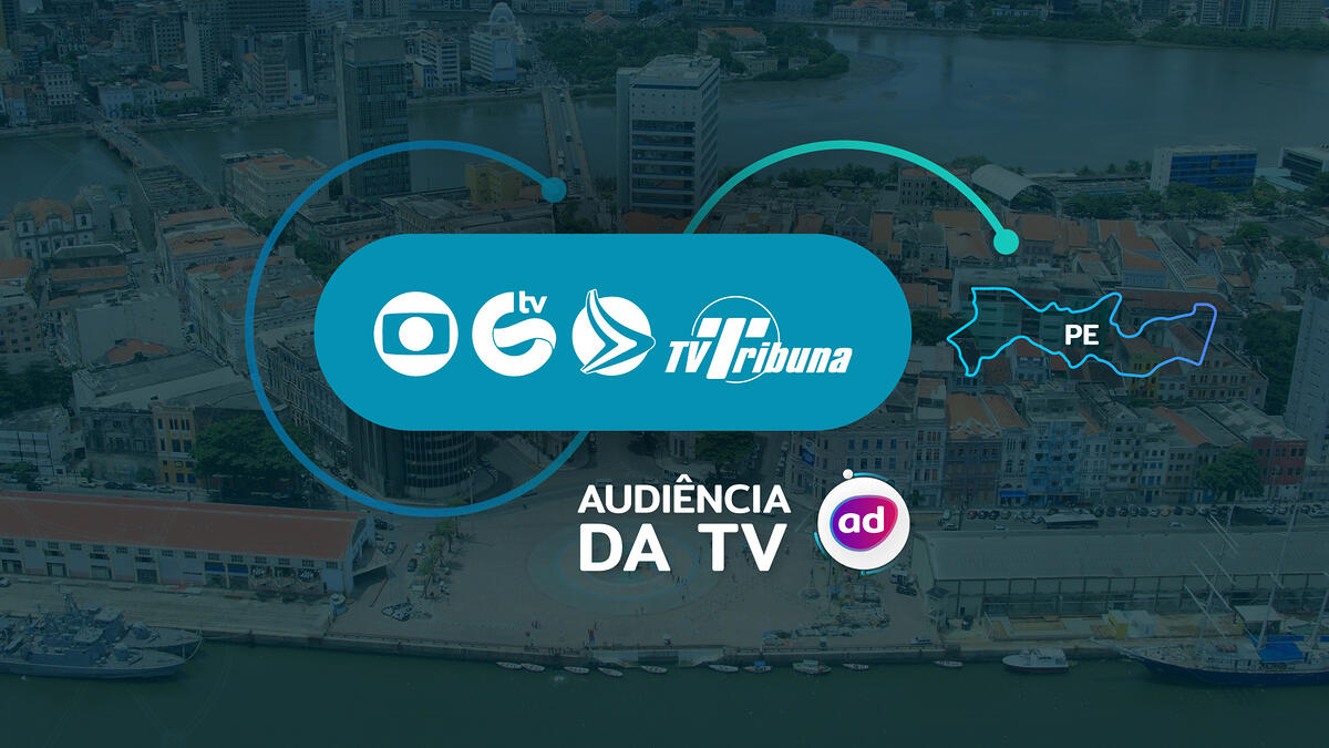 Arte de divulgação dos dados consolidados de audiência da TV Recife, Pernambuco