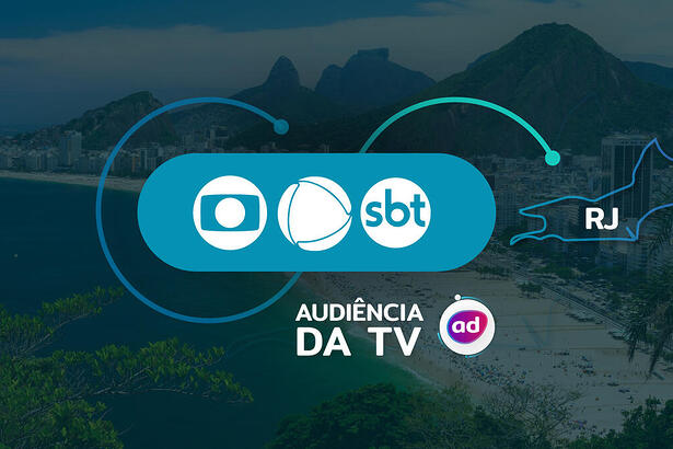 Arte de divulgação da audiência dos dados consolidados de audiência da TV do Rio de Janeiro