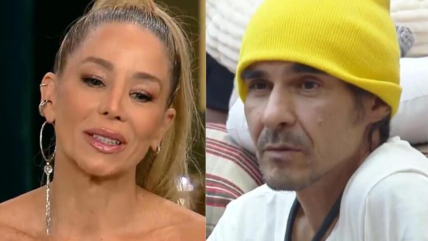 Danielle Winits defendendo a vitória de André no sofá do Hoje em Dia